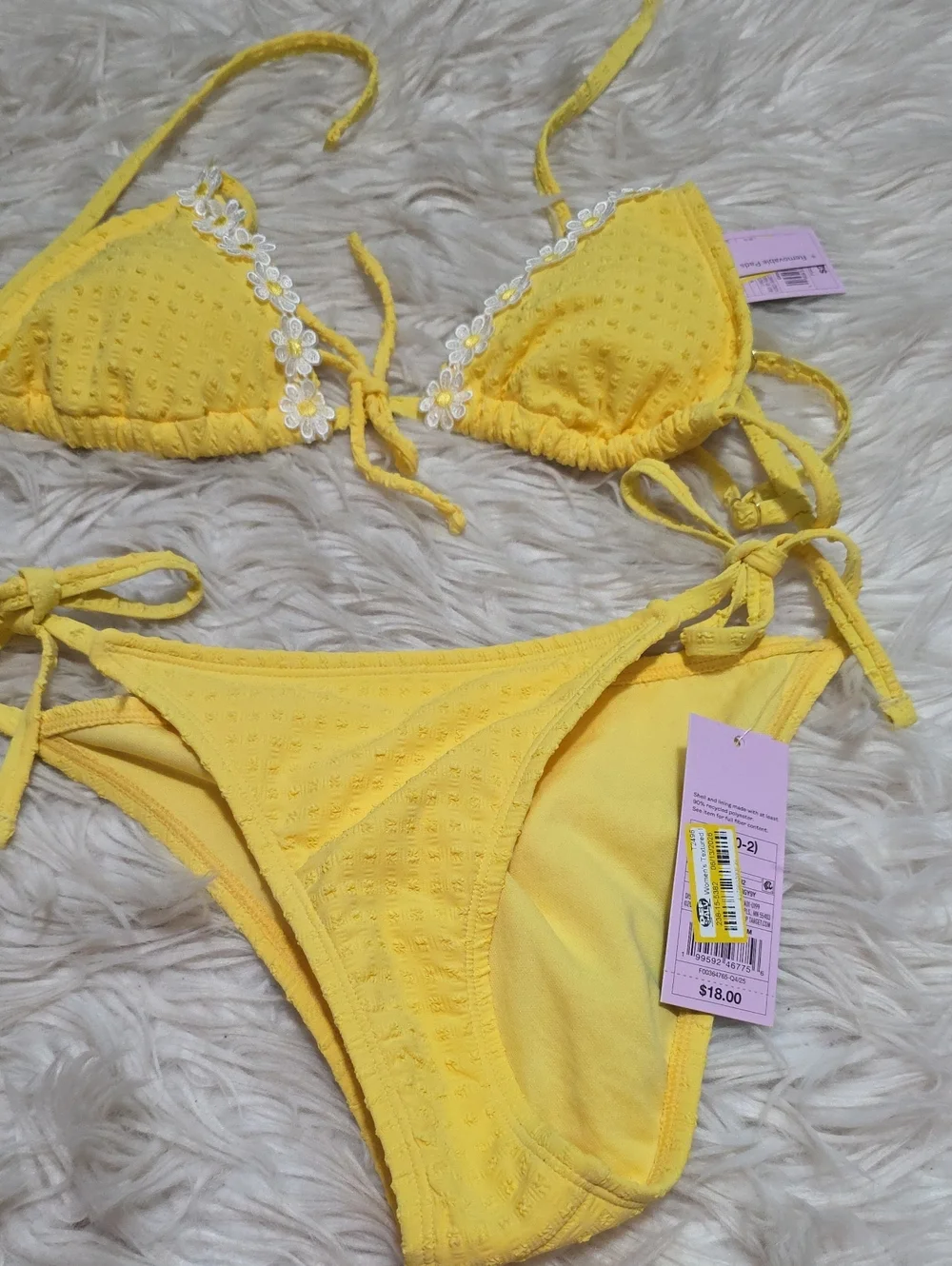 NWT Wild Fable Seersucker Daisy Bikini Set- XS Or 0/2.
